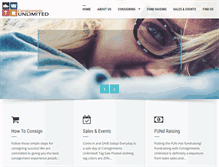 Tablet Screenshot of consignmentsunlimited.com
